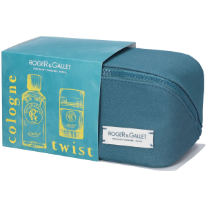 Roger & gallet cofanetto regalo con twist eau de cologne  100 ml + deodorant 24h 50 gr + trousse in regalo