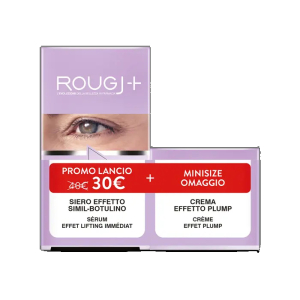 Rougj smartfiller kit siero effetto simil botulino + crema effetto plump antirughe viso 30ml+15ml