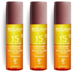 Cerca Offerte di rougj solare bifasico spf15 con attivatore di melanina 3x200 ml e acquista online