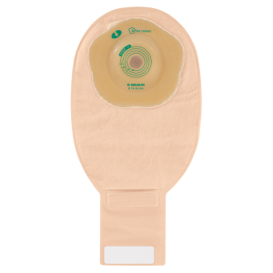 Sacca ileostomia flexima active o'convex convessita' soffice ritagliabile 15-35 mm maxi beige con finestra ispezionabile 10 pezzi