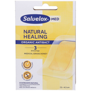 Salvelox med natural healing organic antibact cerotti con miele di gra