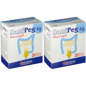 Cerca Offerte di sanipeg® 4 g macrogol bustine 2x20x4 bustina e acquista online