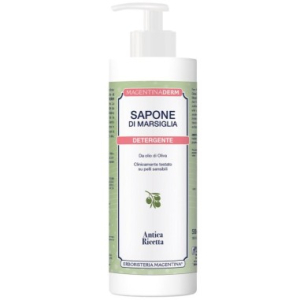 Sapone di marsiglia detergente per mani corpo e viso 500 ml - erboristeria magentina