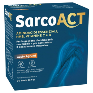 Cerca Offerte di sarcoact - amminoacidi essenziali, hmb, vitamine c e d. per la gestione dietetica della sarcopenia e per contrastare il decadimento muscolare. e acquista online