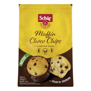 schar muffin choco chip 225g bugiardino cod: 985776184 