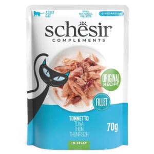 Schesir gatto filetti jelly tonnetto 70gr (bustina)