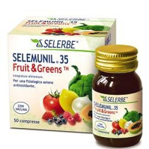 selemunil 35 fruit&greens50 compresse bugiardino cod: 904560087 