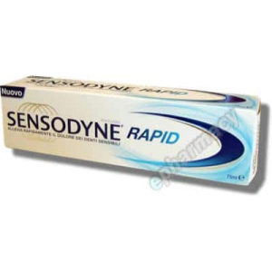 sensodyne rapid dentifricio tubetto 75 ml bugiardino cod: 920917628 