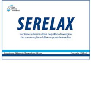 serelax 36 capsule bugiardino cod: 930003619 