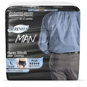 serenity man pants black l 12p bugiardino cod: 984637975 