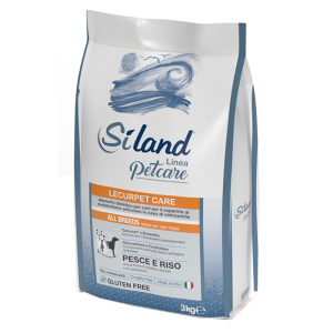 Siland lecurpet care cibo secco pesce/riso cani adulti sacco 3kg 677a