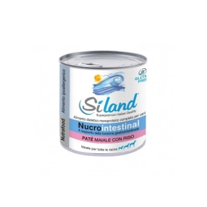 Cerca Offerte di Siland nucrointestinal pate maiale con riso - alimento completo per cani adulti con disturbi intestinali 400 gr e acquista online