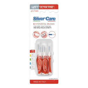 silvercare scovolino interdentale ultra fine bugiardino cod: 975050105 