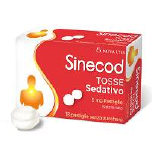 sinecod tosse sedativo 18 pastiglie 5mg bugiardino cod: 021483096 