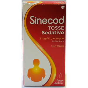 sinecod tosse sedativo 200ml3mg/10g bugiardino cod: 021483146 