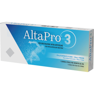 Cerca Offerte di siringa intra-articolare altapro 1 acido ialuronico 40mg e l prolina 30mg 2 ml 1 pezzo e acquista online