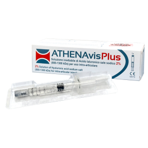 Siringa intra-articolare athenavis plus acido ialuronico 2% 40 mg/2 ml 3 pezzi