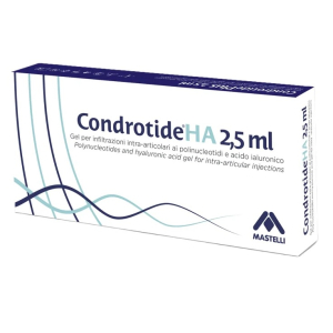 Siringa intra-articolare condrotide ha polinucleotidi 2% 2,5 ml