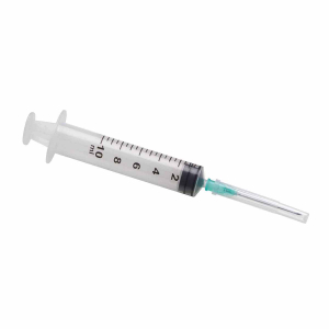 Siringa monouso silver cross 10 ml con ago cono luer centrale 100 pezzi