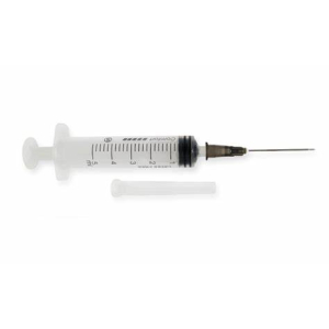 Siringa monouso silver cross 5 ml con ago cono luer centrale 100 pezzi