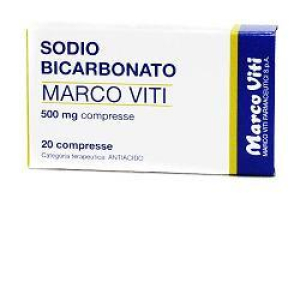 sodio bicarbonato 20 compresse 500mg bugiardino cod: 030355010 