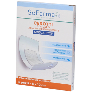 Cerca Offerte di sofarmapiu' cerotto acquastop 10x7,5 cm 4x5 st e acquista online