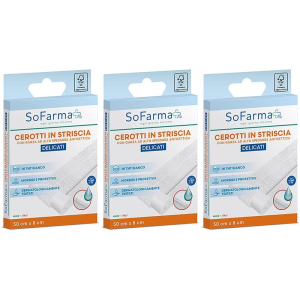 Cerca Offerte di Sofarmapiu' Cerotto Delicato Striscia 50x8 cm 3x1 St e acquista online
