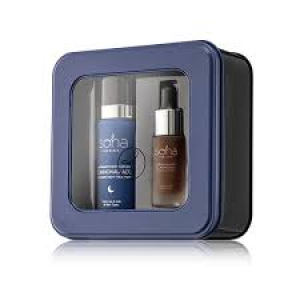 Soha cannonau ace ricca gift box 2023 trattamento notte anti-eta' ricca 30 ml + siero anti-age viso 10 ml