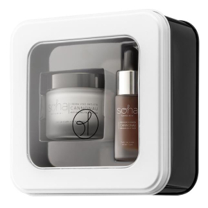 Soha cannonau ricca gift box 2023 crema anti-age ricca 50 ml+ siero anti-age viso 10 ml
