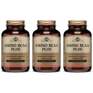 Cerca Offerte di solgar amino bcaa plus capsule vegetali 3x35,9 g e acquista online