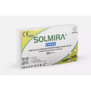 Solmira combotest 4 in 1 tampone influenza a-b, covid, rsv 1 pezzo