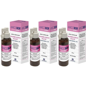Cerca Offerte di Soluzione Alcolica per Irrigazione dell'Orecchio Amicobor 100 ml 3x100 e acquista online