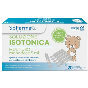 Soluzione salina 0,9% 20 flaconi 5 ml sofarmapiu'