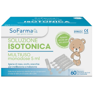 Soluzione salina 0,9% 60 flaconi 5 ml sofarmapiu'