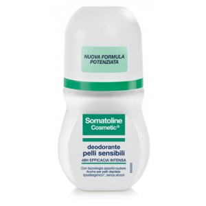 Somatoline cosmetic deodorante roll-on pelli sensibili unisex 50 ml
