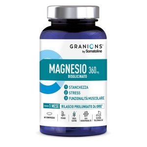 Cerca Offerte di Somatoline granions magnesio bisglicinato - integratore per la funzione muscolare, 60 compresse e acquista online