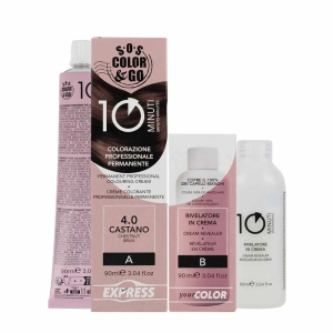 Cerca Offerte di sos color & go set colorazione permanente capelli in 10 minuti 4.0 castano e acquista online