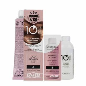 Cerca Offerte di sos color & go set colorazione permanente capelli in 10 minuti 7.0 biondo e acquista online