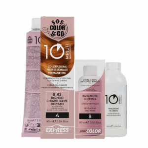 Cerca Offerte di sos color & go set colorazione permanente capelli in 10 minuti 8.43 biondo platino e acquista online