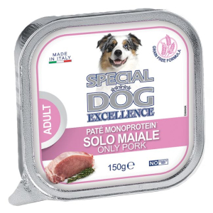 Cerca Offerte di special dog cane excellence monoproteico adult pate' solo maiale 150gr (vaschetta) e acquista online