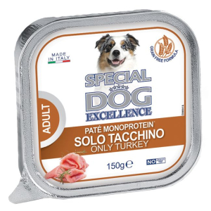 Cerca Offerte di special dog cane excellence monoproteico adult pate' solo tacchino 150gr (vaschetta) e acquista online