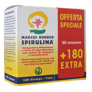 spirulina marcus 180+180 compresse bugiardino cod: 972761860 