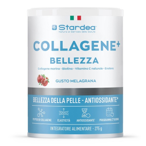 Stardea collagene + bellezza polvere - integratore alimentare a base di collagene marino  e acido ialuronico per la bellezza della pelle - polvere 275 gr.
