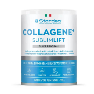 Stardea collagene + sublimlift polvere - integratore in polvere a base di collagene marino di tipo 1 per la bellezza della pelle - polvere 300 gr