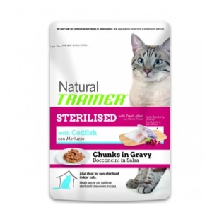 Cerca Offerte di Sterilised merluzzo - alimento umido completo per gatti sterilizzati 4 x 85 gr e acquista online