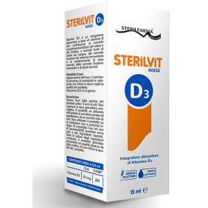 sterilvit d3 gocce 15 ml sterilfarma bugiardino cod: 923293563 