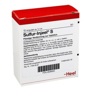 SULFUR INJ 10F 1,1ML HEEL