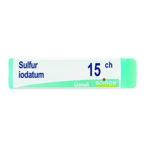 sulfur iodatum 15ch gl 1g bugiardino cod: 047369552 