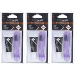 Cerca Offerte di superwhite black edition trousse de voyage spazzolino e dentifricio 3x e acquista online