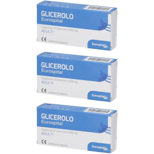 Cerca Offerte di supposte glicerolo 2500 mg adulti 18 pezzi 3x18x2,5 g e acquista online